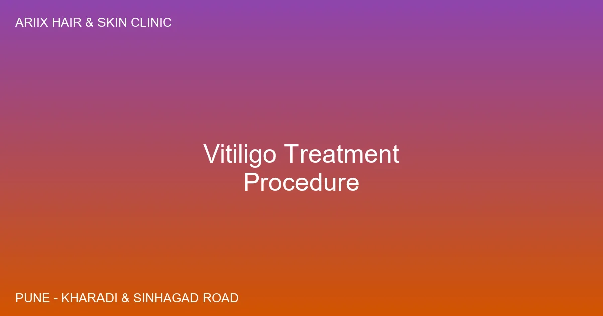 Vitiligo treatment consultation at Ariix Clinic